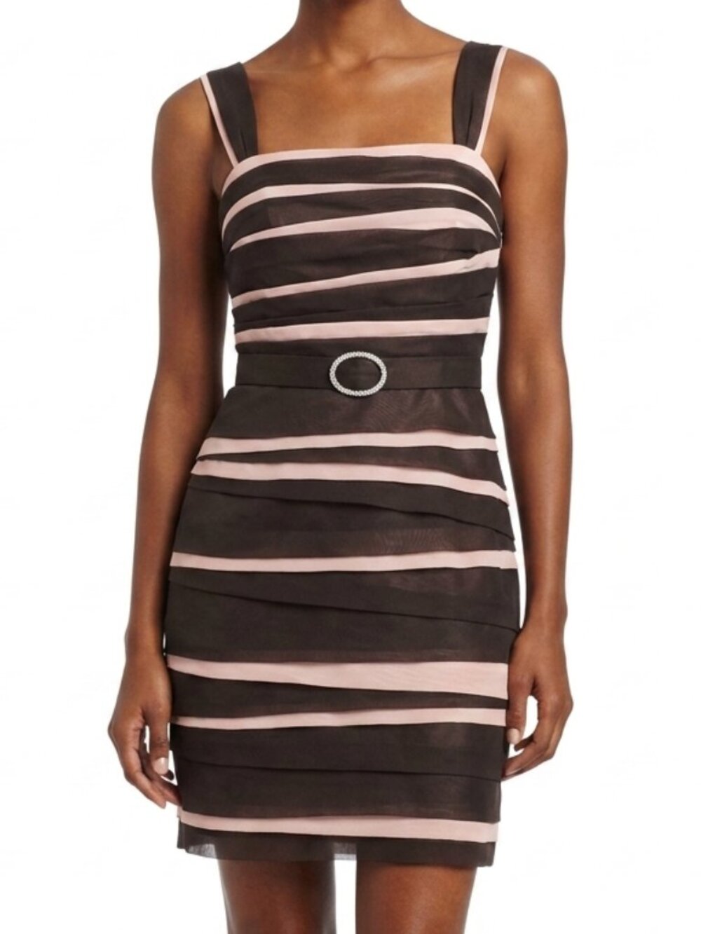 JS Collections Shutter Pleat 2 Tone Cocktail Dress NEW- Sz. 6